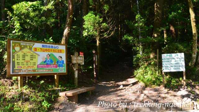 開聞岳 登山口 登山