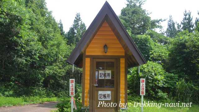 白神岳 登山口 登山届