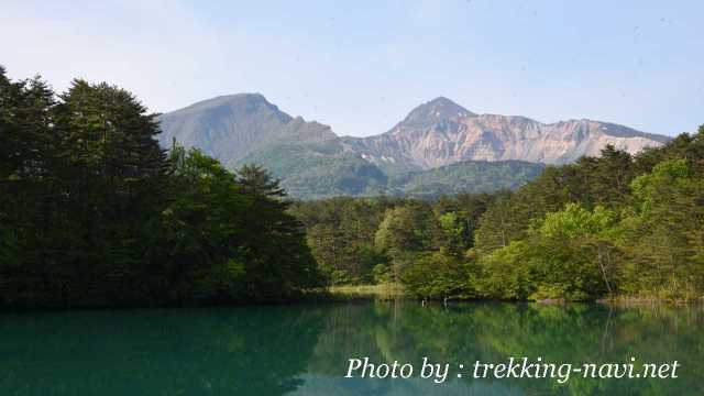 五色沼 裏磐梯 毘沙門沼 磐梯山