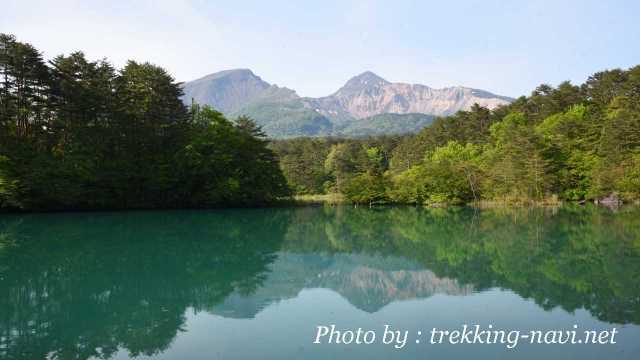 裏磐梯 五色沼 磐梯山