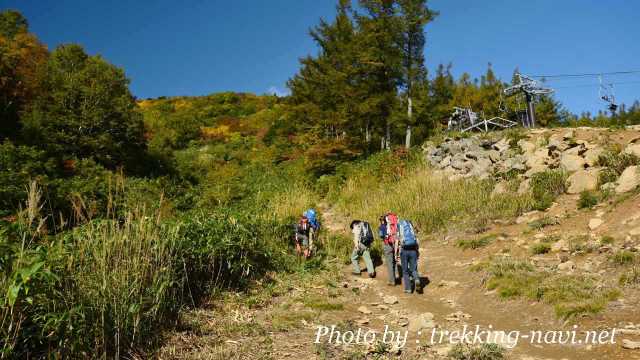 安達太良山 登山 あだたら高原スキー場